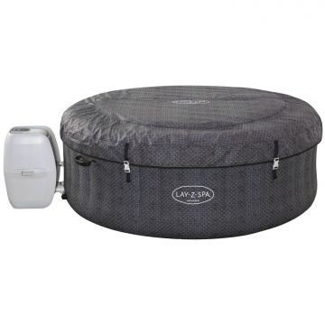 Bestway - Mini Piscina Idromassaggio Gonfiabile 2-4 Posti - Finitura effetto rattan Bestway Grigio 50%