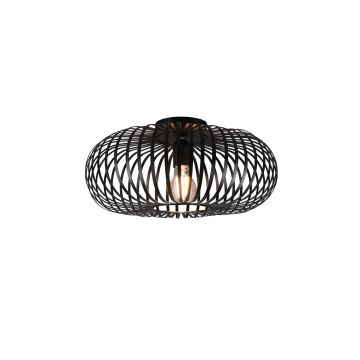 Johann Plafoniera Metallo Ellisse Nero D. 40Cm Trio 
