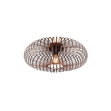 Johann Plafoniera Metallo Ellisse Rame Antico D. 50Cm Trio 