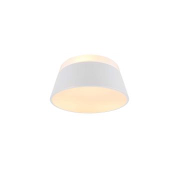 Baroness Plafoniera Cono Metallo Bianco Con Doppio Diffusore Metacrilato D. 45Cm Trio 