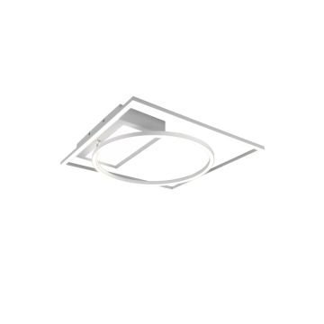 Downey Plafoniera Led Bianca Con Snodo Regolabile E Telecomando Multifunzione L. 85Cm Trio 