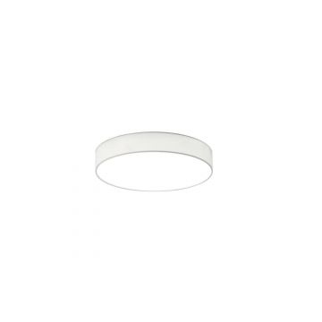 Lugano Plafoniera Led Diffusore Stoffa Bianca E Acrilico D. 40Cm Trio 