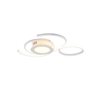 Jive Plafoniera Led Bianca Con Telecomando Multifunzione L.50Cm Trio 