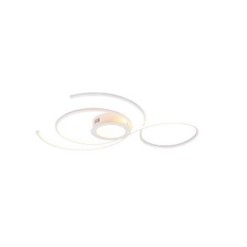 Jive Plafoniera Led Bianca Con Telecomando Multifunzione L.80Cm Trio 