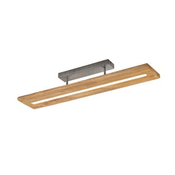 Brad Plafoniera Led Legno Con Regolazione Intensita' Con Interruttore L.100Cm Trio 