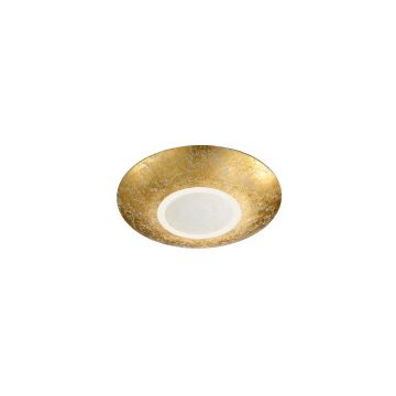 Chiros Plafoniera Rotonda Led Diffusore Metallo Oro D. 32Cm Trio 
