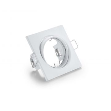 Jura Faretto Da Incasso Quadrato Orientabile Bianco 8X8Cm Trio Bianco
