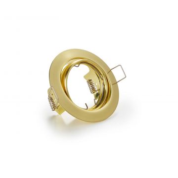 Jura Faretto Da Incasso Rotondo Orientabile Oro Diam. 8,3Cm Trio Ottone antico