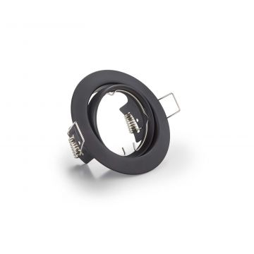 Jura Faretto Da Incasso Rotondo Orientabile Nero Opaco Diam. 8,3Cm Trio Nero