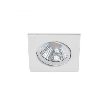 Pamir Faretto Da Incasso Led Quadrato Orientabile Bianco Dimmerabile Ip23 8,5Cmx8,5Cm Trio Bianco