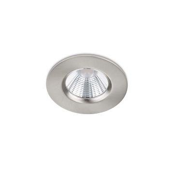Zagros Faretto Da Incasso Led Rotondo Acciaio Dimmerabile Ip65 Diam. 8,5Cm Trio Grigio cenere