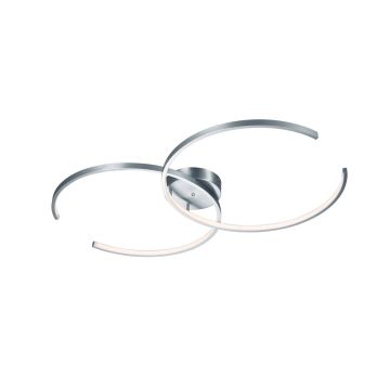 Citizen Plafoniera Led Doppio Cerchio Aperto Acciaio Con Smart Control Molteplici Funzioni "Wiz" L. 95Cm Trio 