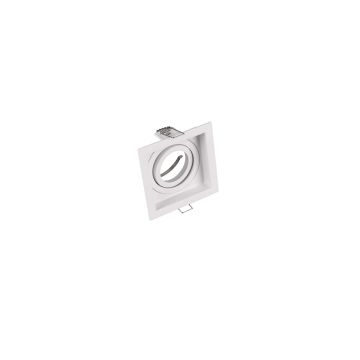 Kenai Faretto Da Incasso Quadrato Orientabile Bianco L. 9,2Cm Trio Bianco