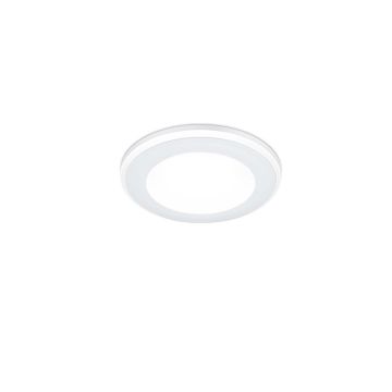 Aura Faretto Da Incasso Plastica Bianca Satinata Tripla Accensione Indipendente D. 8,2Cm Trio Bianco