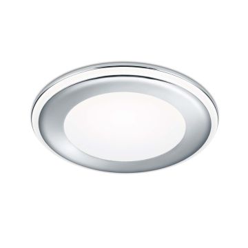 Aura Faretto Da Incasso Plastica Cromata Tripla Accensione Indipendente D. 14,5Cm Trio Grigio 25%