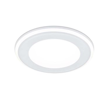 Aura Faretto Da Incasso Plastica Bianca Satinata Tripla Accensione Indipendente D. 14,5Cm Trio Bianco