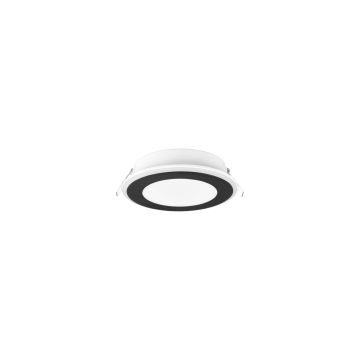 Aura Faretto Da Incasso Plastica Nera Satinata Tripla Accensione Indipendente D. 14,8Cm Trio Nero