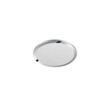Cesar Plafoniera Led Rotonda Media Bordo Cromato Eff.Cristallo Dimmerabile Con Interruttore A Scatto Ip44 D. 40Cm Trio 