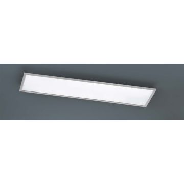Phoenix Plafoniera Led Rettangolare Dimmerabile Acciaio Diff. Bianco 120X30 Trio 
