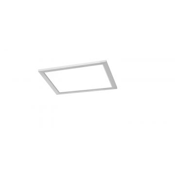 Phoenix Plafoniera Led Quadrata Dimmerabile Acciaio Diff. Bianco 30X30 Trio 