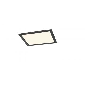 Phoenix Plafoniera Led Quadrata Dimmerabile Nera Diff. Bianco 30X30 Trio 