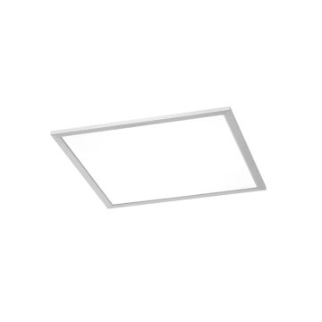 Phoenix Plafoniera Led Quadrata Dimmerabile Acciaio Diff. Bianco 45X45 Trio 