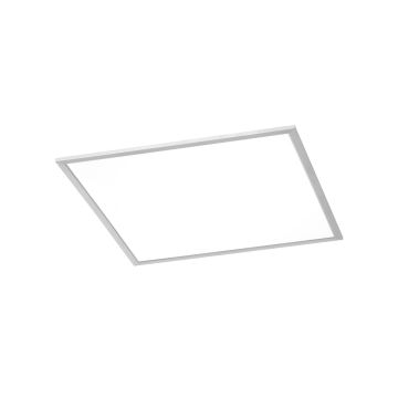 Phoenix Plafoniera Led Quadrata Dimmerabile Acciaio Diff. Bianco 62X62 Trio 