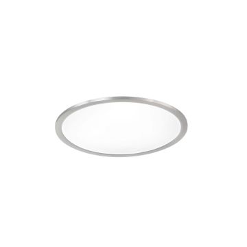 Phoenix Plafoniera Led Tonda Dimmerabile Acciaio Diff. Bianco D. 45 Trio 