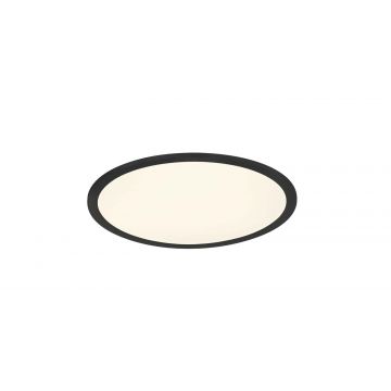 Phoenix Plafoniera Led Tonda Dimmerabile Nera Diff. Bianco D. 45 Trio 
