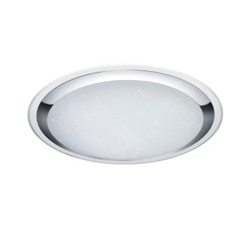 Miko Plaf.Led Tonda Diff. Eff.Cielo Stellato Dimmer Con Telec.Luce Calda/Fredda D. 85Cm Trio 