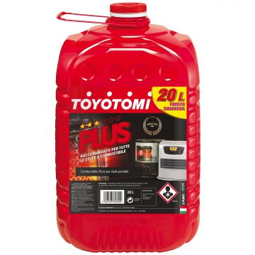 Toyotomi Plus tanica da 20 Lt - Combustibile inodore per stufe Zibro Toyotomi Rosso