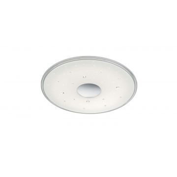 Seiko Plafoniera Led Diffusore Rotondo Effetto Cielo Stellato Con Applicazioni Effetto Diamante Con Telecomando Multifunzione D. 42,5Cm Trio 
