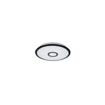 Okinawa Plafoniera Led Diffusore Bianco Effetto Cielo Stellato Con Bordo Nero Opaco E Telecomando Multifunzione D.42 Trio 