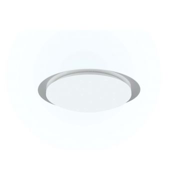 Frodeno H2O Plafoniera Led Stellata Rgb Con Telecomando Multifunzione Bordo Trasparente Ip44 D. 48Cm Trio 