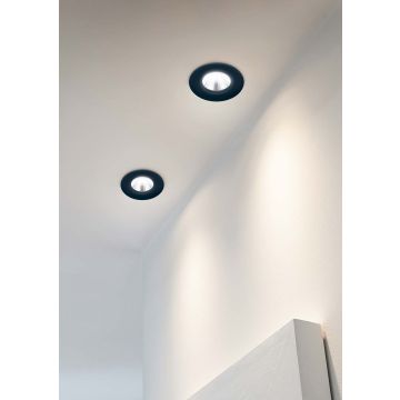 Zenia H2O Faretto Da Incasso Nero Ip65 D. 8,5Cm Trio Nero