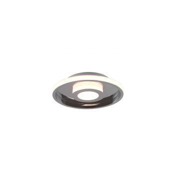 Ascari H2O Plafoniera Led Cromo Con Dimmerazione Con Interruttore Ip44 D.30,3Cm Trio 