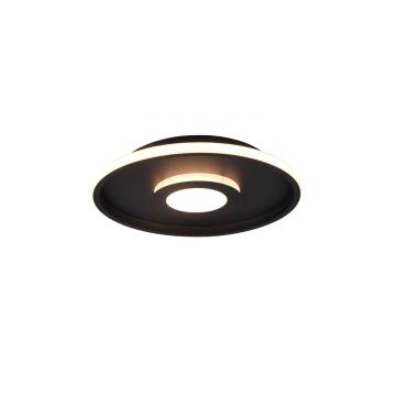 Ascari H2O Plafoniera Led Nero Con Dimmerazione Con Interruttore Ip44 D.40,3Cm Trio 