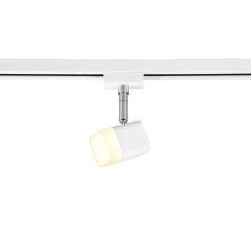 Duoline Roubaix Spot Led Orientabile Metallo Bianco H. 14Cm Trio Bianco