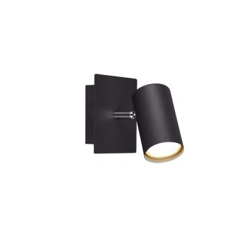 Marley Spot Cilindro Metallo Nero L. 15Cm Trio Nero