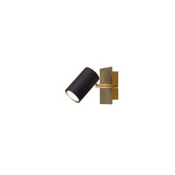 Marley Spot Base Oro Con Cilindro Nero L. 15Cm Trio 