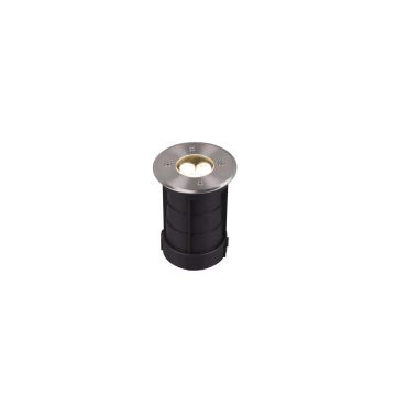 Belaja Faro Incasso Carrabile Led Da Esterno Tondo Acciaio Satinato Max 2.000Kg Ip65 D.11Cm Trio Grigio 30%
