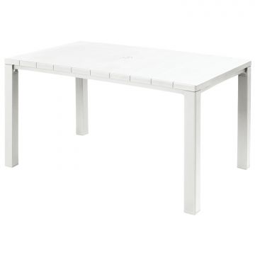 Julie - Tavolo Da Giardino In Resina 147X90 Cm Frankystar Bianco