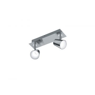 Narcos Barra 2 Spots Led Acciaio Con Diff. Conico Foro Con Int. L. 28,5 Trio Grigio cenere
