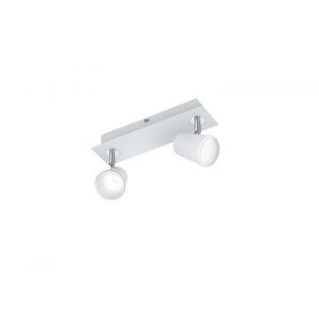 Narcos Barra 2 Spots Led Bianca Con Diff. Conico Foro Con Int. L. 28,5 Trio Bianco