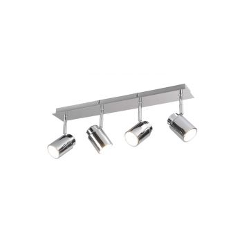 Angelo H2O Barra 4 Spots Orientabili Cromo Ip44 L.50Cm Trio Grigio 25%