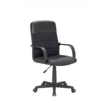 Margaret - Sedia Da Ufficio In Pu+Pl E Nylon Casa Collection Nero