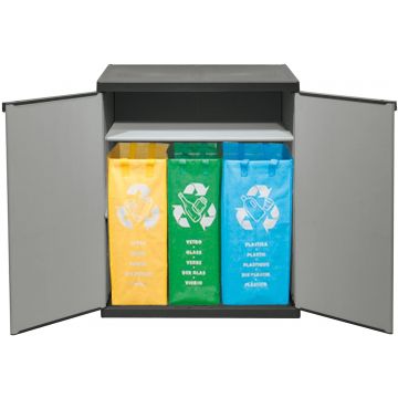 Mobiletto Con Buste Raccolta Differenziata Frankystar Grigio 15%