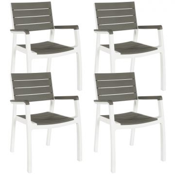Harmony - Set Di 4 Sedie Da Esterno Frankystar Antracite