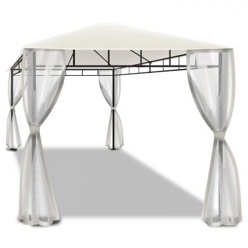 Beusi - Gazebo da giardino 3x2 m - con zanzariere Frankystar Écru
