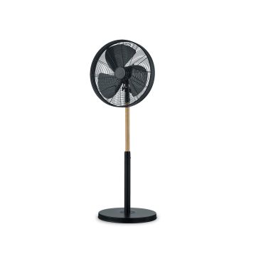 Viking - Ventilatore A Piantana In Stile Industriale Trio Nero